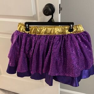 Purple and Gold Sequin Skirt